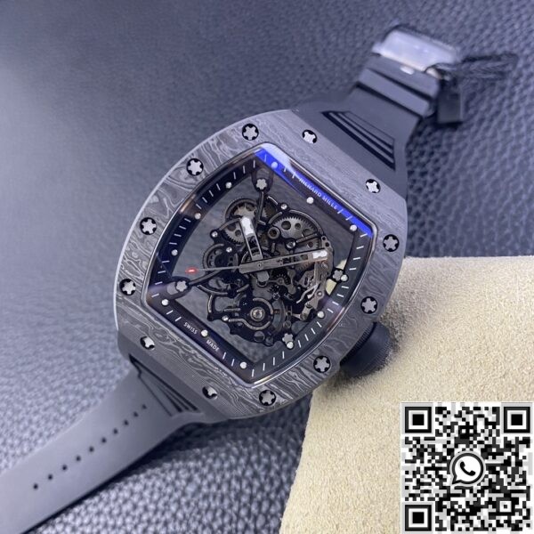 Richard Mille Replica KU Factory RM055 Black Carbon Fiber Case