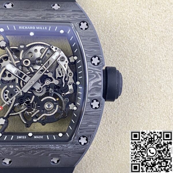 Richard Mille Replica KU Factory RM055 Black Carbon Fiber Case