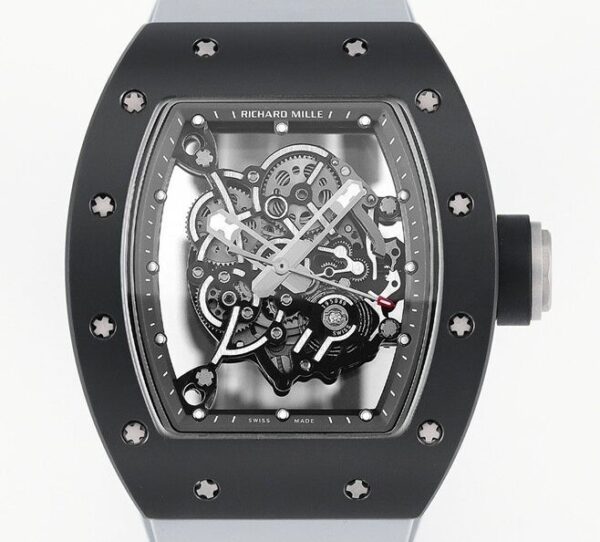 Richard Mille Watch Replica KU RM55 Colored Rubber Strap