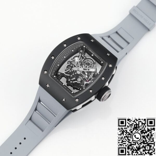 Richard Mille Watch Replica KU RM55 Colored Rubber Strap