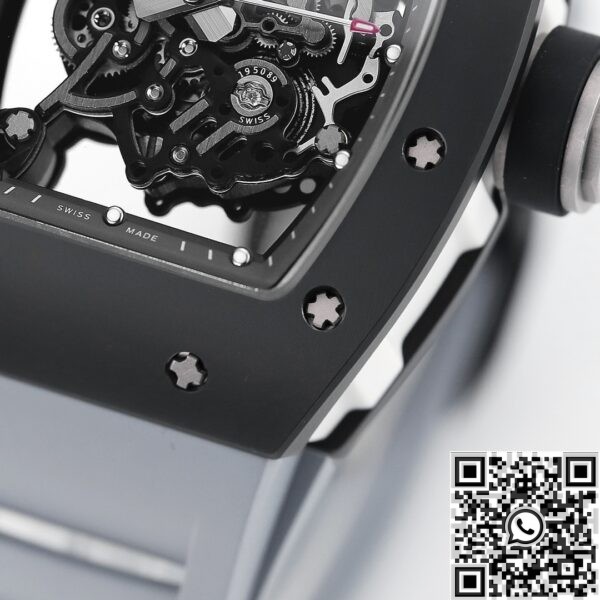 Richard Mille Watch Replica KU RM55 Colored Rubber Strap