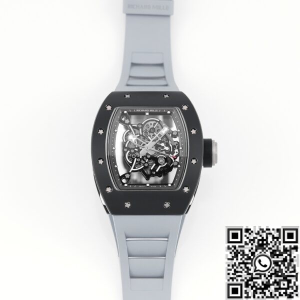 Richard Mille Watch Replica KU RM55 Colored Rubber Strap