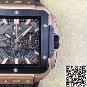 Fake Hublot Watch - Square Bang Unico RX Gold Case