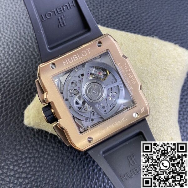 Fake Hublot Watch - Square Bang Unico RX Gold Case