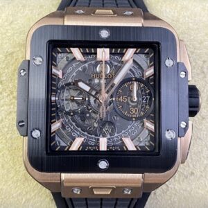 Fake Hublot Watch - Square Bang Unico RX Gold Case