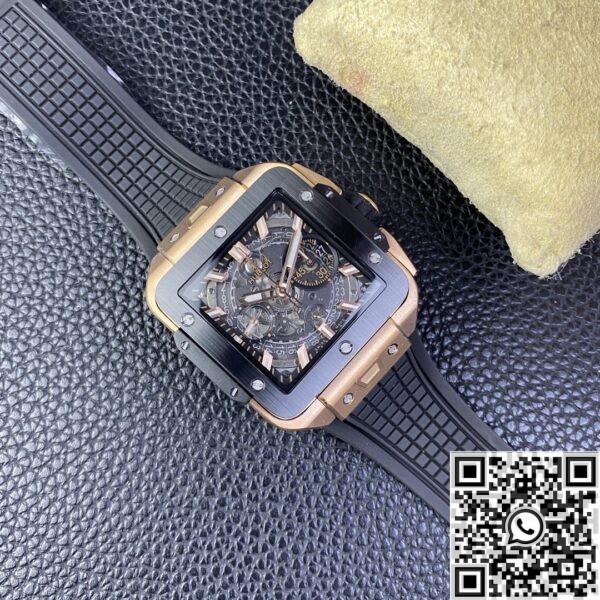 Fake Hublot Watch - Square Bang Unico RX Gold Case