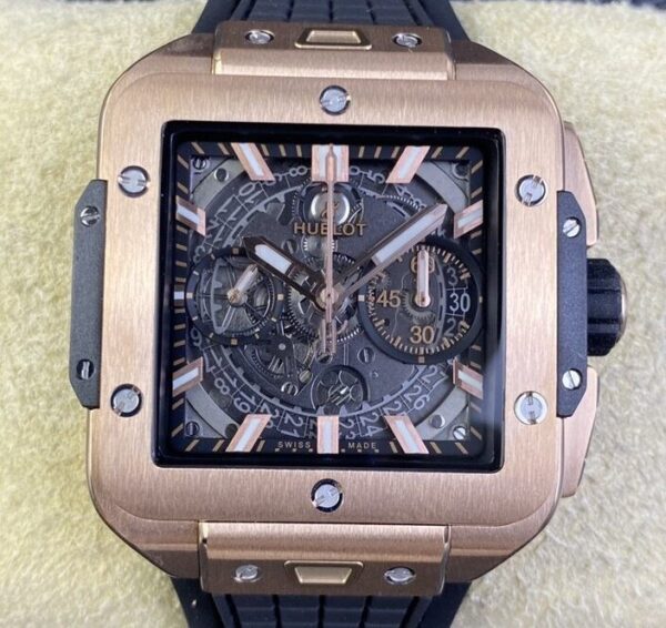 Replica Watch Hublot Square Bang Unico - King Gold Case