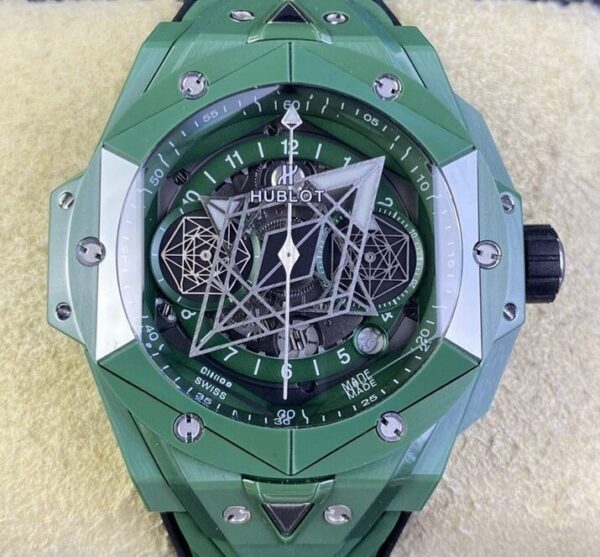 Hublot Replica Watches Big Bang Sang Bleu II Green Ceramics