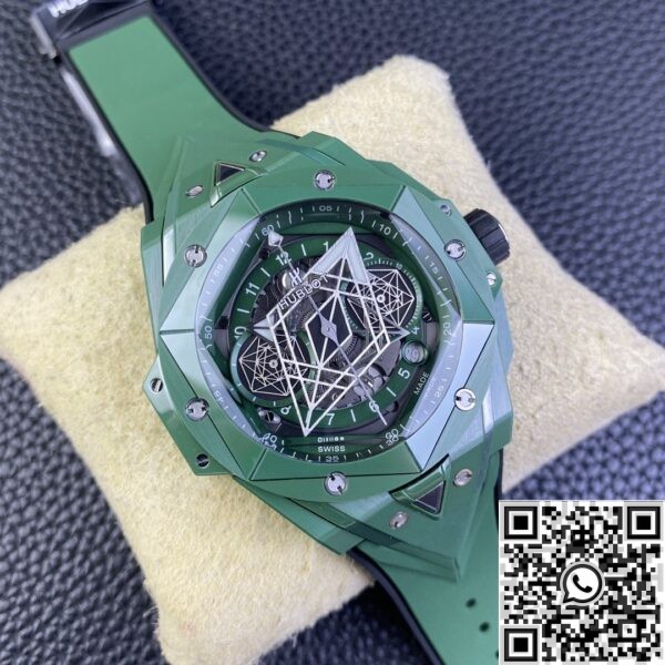 Hublot Replica Watches Big Bang Sang Bleu II Green Ceramics