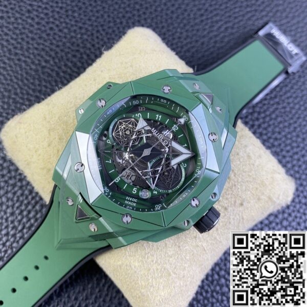 Hublot Replica Watches Big Bang Sang Bleu II Green Ceramics