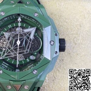 Hublot Replica Watches Big Bang Sang Bleu II Green Ceramics