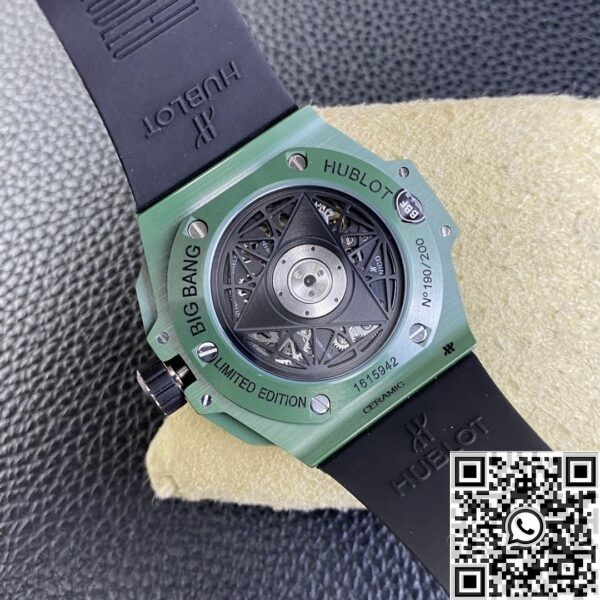 Hublot Replica Watches Big Bang Sang Bleu II Green Ceramics