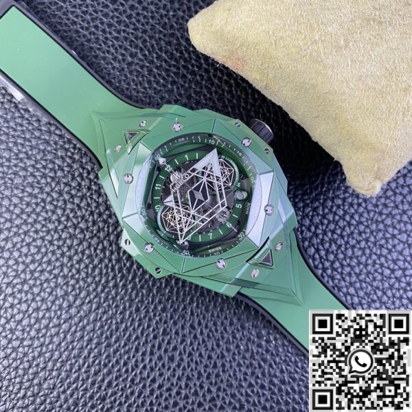 Hublot Replica Watches Big Bang Sang Bleu II Green Ceramics