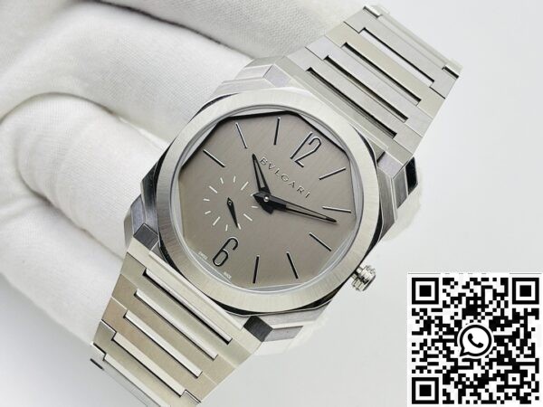 Replica Bvlgari Octo Finissimo - BV Factory 103464 Silver Dial