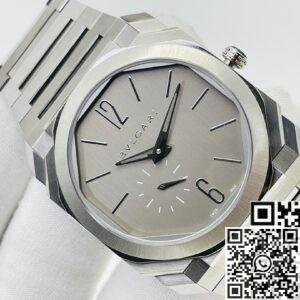 Replica Bvlgari Octo Finissimo - BV Factory 103464 Silver Dial