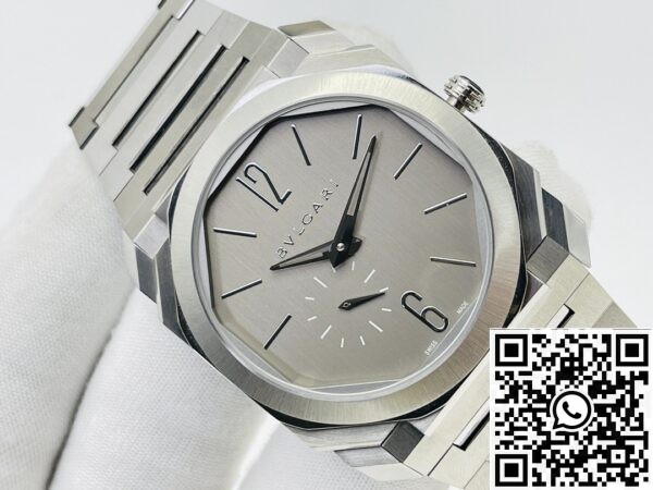 Replica Bvlgari Octo Finissimo - BV Factory 103464 Silver Dial