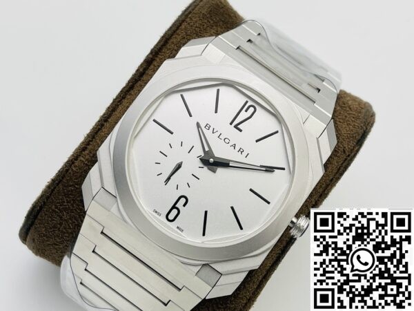 Fake Bvlgari Octo Finissimo - BV Factor 103011 Silver White Dial