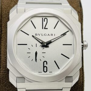 Fake Bvlgari Octo Finissimo - BV Factor 103011 Silver White Dial