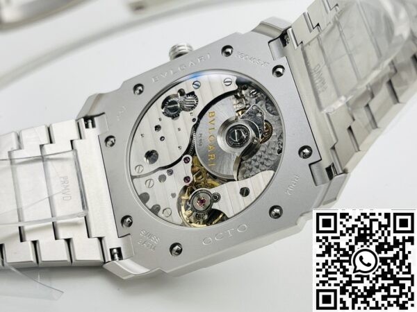 Fake Bvlgari Octo Finissimo - BV Factor 103011 Silver White Dial