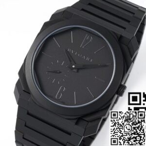 Fake Bvlgari Watch - BV Factory Octo Finissimo 103077 Black Dial