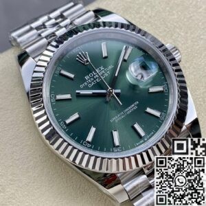 Replica Rolexes ARF Factory Datejust M126334-0028 Mint Green