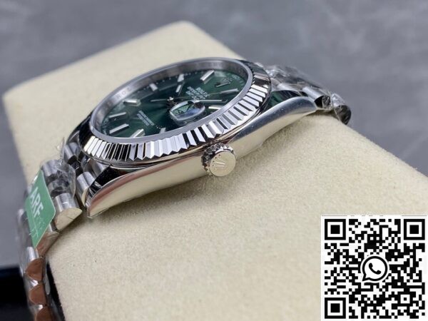 Replica Rolexes ARF Factory Datejust M126334-0028 Mint Green