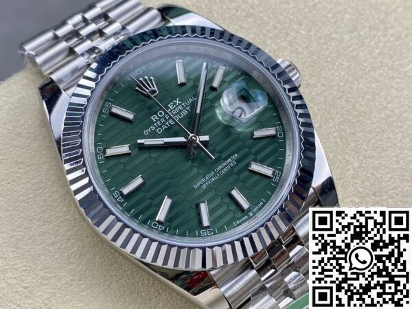 Rolex Replic ARF Factory Datejust M126334-0030 Mint Green