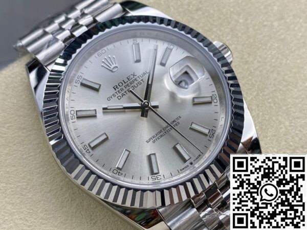 Replic Rolex ARF Factory Datejust M126334-0004 silver gray