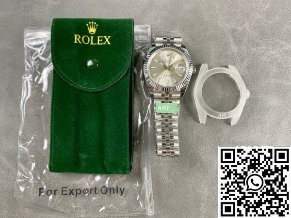 Replic Rolex ARF Factory Datejust M126334-0004 silver gray