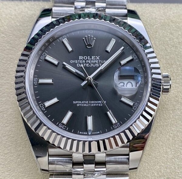 High Quality Rolex Replicas M126334-0014 Dark Rhodium White