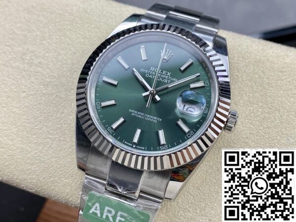 Best Replica Rolexes ARF Datejust M126334-0027 Mint Green