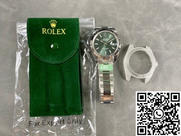 Best Replica Rolexes ARF Datejust M126334-0027 Mint Green