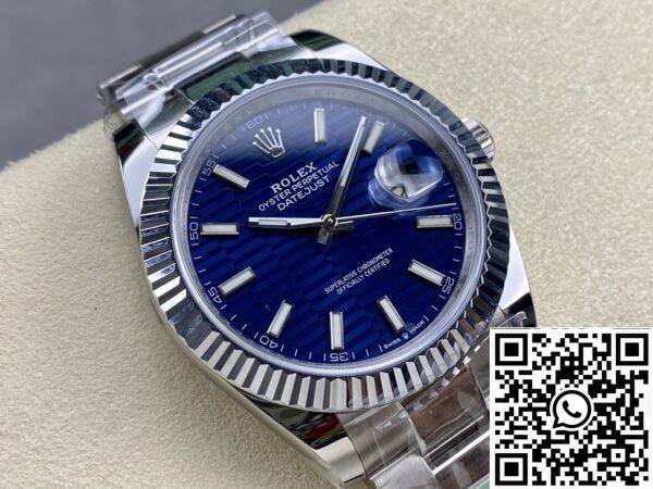 Replica Rolex VS Real ARF Datejust M126334-0031 bright blue