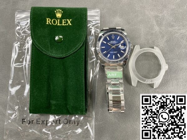 Replica Rolex VS Real ARF Datejust M126334-0031 bright blue