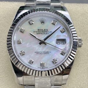 ARF Rolex Datejust Replica M126334-0019 White Watch 41mm