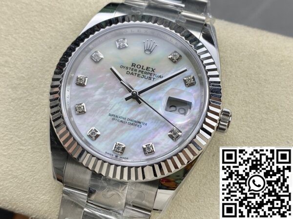 ARF Rolex Datejust Replica M126334-0019 White Watch 41mm