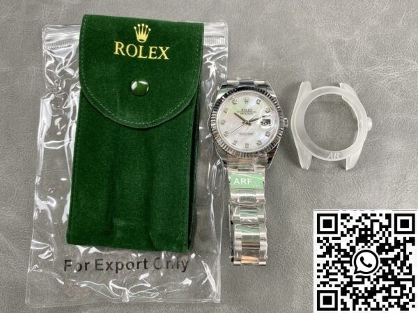 ARF Rolex Datejust Replica M126334-0019 White Watch 41mm