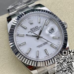 Rolex Replica White Watch ARF Datejust M126334-0009 41mm