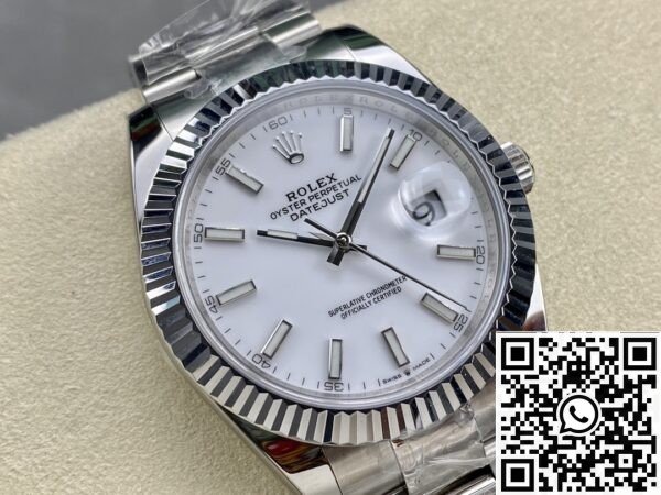 Rolex Replica White Watch ARF Datejust M126334-0009 41mm