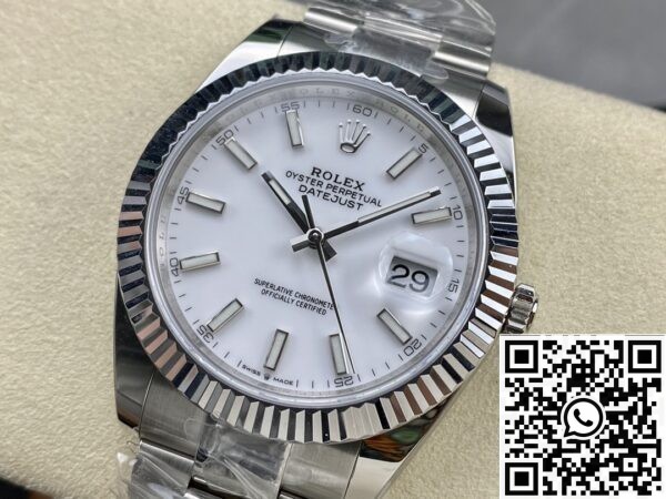 Rolex Replica White Watch ARF Datejust M126334-0009 41mm