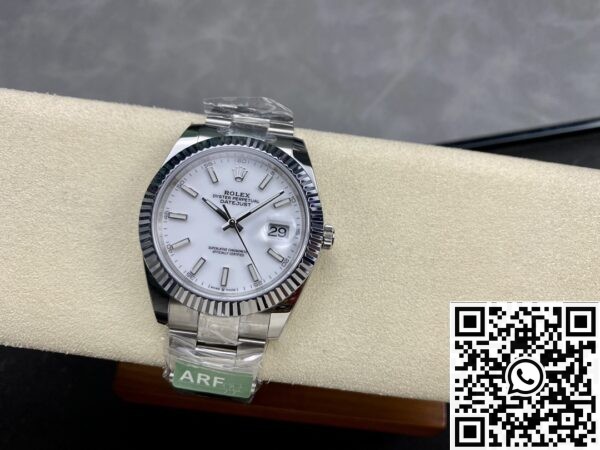 Rolex Replica White Watch ARF Datejust M126334-0009 41mm