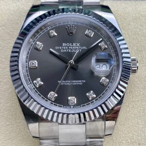 Rolex Replica Silver Gray ARF Datejust M126334-0005 Size 41mm