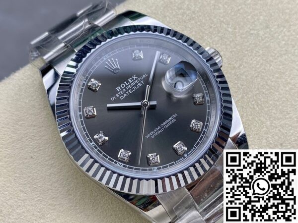 Rolex Replica Silver Gray ARF Datejust M126334-0005 Size 41mm