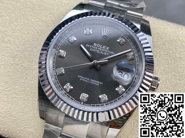 Rolex Replica Silver Gray ARF Datejust M126334-0005 Size 41mm