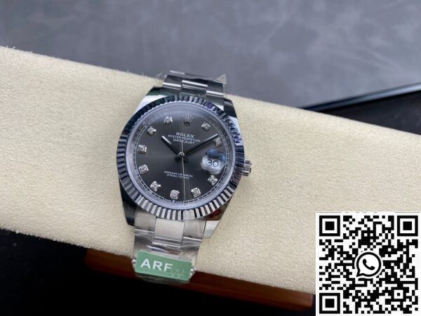 Rolex Replica Silver Gray ARF Datejust M126334-0005 Size 41mm