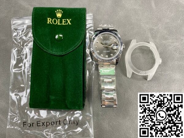 Rolex Replica Silver Gray ARF Datejust M126334-0005 Size 41mm