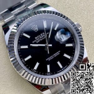 Rolex Replica Black Watch ARF Datejust M126334-0017 41mm