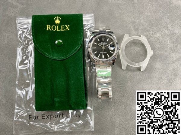 Rolex Replica Black Watch ARF Datejust M126334-0017 41mm