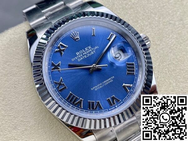 Rolex Replica Blue Watch ARF Datejust M126334-0025 Size 41mm