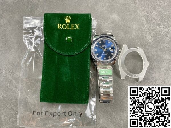 ARF Rolex Replica Datejust M126334-0015 Blue Diamond Watch